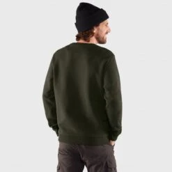 FJÄLLRÄVEN Fjällräven Logo Sweater Men's -FJÄLLRÄVEN fjallraven fjallraven logo sweater men s deep forest 3