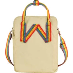 FJÄLLRÄVEN Kånken Rainbow Sling -FJÄLLRÄVEN fjallraven kanken rainbow sling light oak rainbow pattern 2