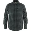 FJÄLLRÄVEN Men's Övik Flannel Shirt -FJÄLLRÄVEN fjallraven men s ovik flannel shirt dark grey