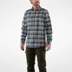 FJÄLLRÄVEN Men's Övik Heavy Flannel Shirt -FJÄLLRÄVEN fjallraven men s ovik heavy flannel shirt