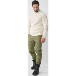 FJÄLLRÄVEN Men's Övik Roller Neck Sweater -FJÄLLRÄVEN fjallraven men s ovik roller neck sweater chalk white 5