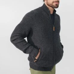 FJÄLLRÄVEN Men's Övik Zip Cardigan Knit -FJÄLLRÄVEN fjallraven men s ovik zip cardigan knit 4