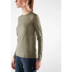 FJÄLLRÄVEN Women's Abisko Wool Long Sleeve -FJÄLLRÄVEN fjallraven women s abisko wool long sleeve basalt 2