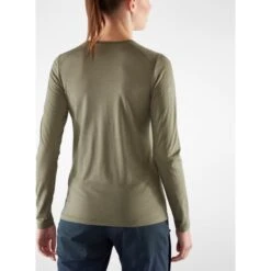 FJÄLLRÄVEN Women's Abisko Wool Long Sleeve -FJÄLLRÄVEN fjallraven women s abisko wool long sleeve basalt 3