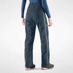 FJÄLLRÄVEN Women's Bergtagen Lite Eco-shell Trousers Regular -FJÄLLRÄVEN fjallraven women s bergtagen lite eco shell trousers mountain blue 4