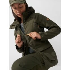 FJÄLLRÄVEN Women's Forest Hybrid Jacket -FJÄLLRÄVEN fjallraven women s forest hybrid jacket dark olive 4