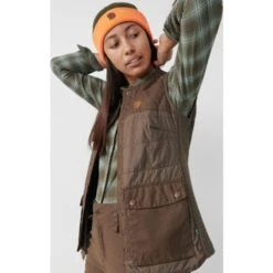 FJÄLLRÄVEN Women's Forest Wool Padded Vest -FJÄLLRÄVEN fjallraven women s forest wool padded vest dark olive 3