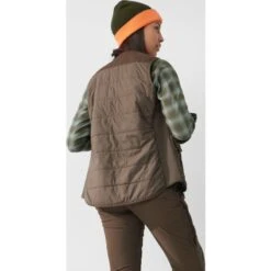 FJÄLLRÄVEN Women's Forest Wool Padded Vest -FJÄLLRÄVEN fjallraven women s forest wool padded vest dark olive 4
