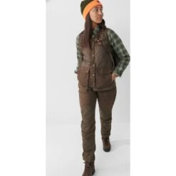 FJÄLLRÄVEN Women's Forest Wool Padded Vest -FJÄLLRÄVEN fjallraven women s forest wool padded vest dark olive 5