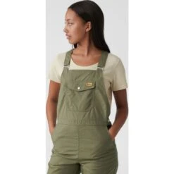 FJÄLLRÄVEN Women's Vardag Dungaree Trousers -FJÄLLRÄVEN fjallraven women s vardag dungaree trousers green 4