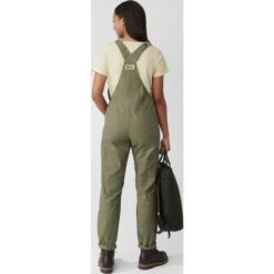 FJÄLLRÄVEN Women's Vardag Dungaree Trousers -FJÄLLRÄVEN fjallraven women s vardag dungaree trousers green 6